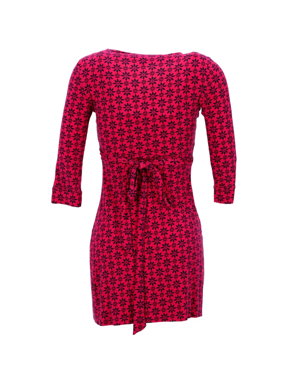 Printed Wrap Mini Dress