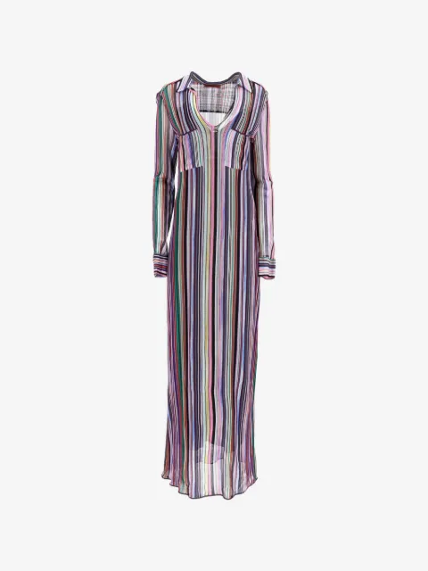 Missoni Pre-Owned lang strikket kjole med striber