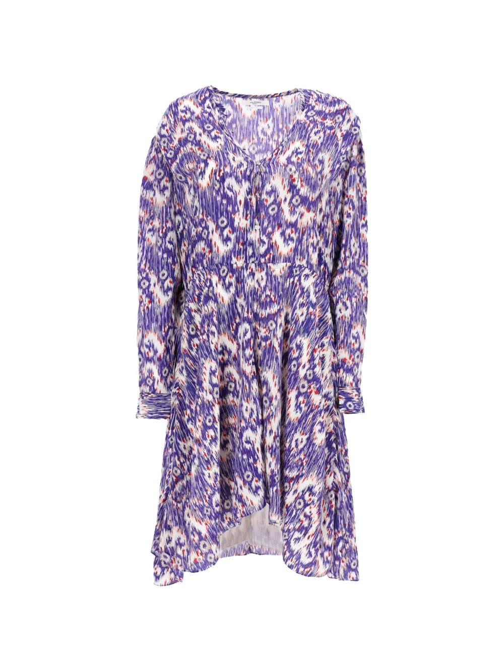ISABEL MARANT printed long-sleeve midi dress - Viola