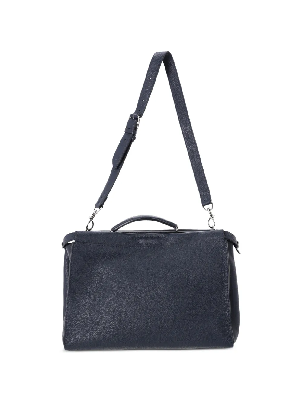 Fendi Pre-Owned large Peekaboo leather shoulder bag - Blu