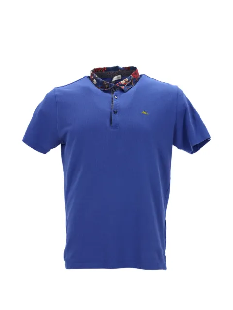 Etro Vintage printed-collar polo shirt