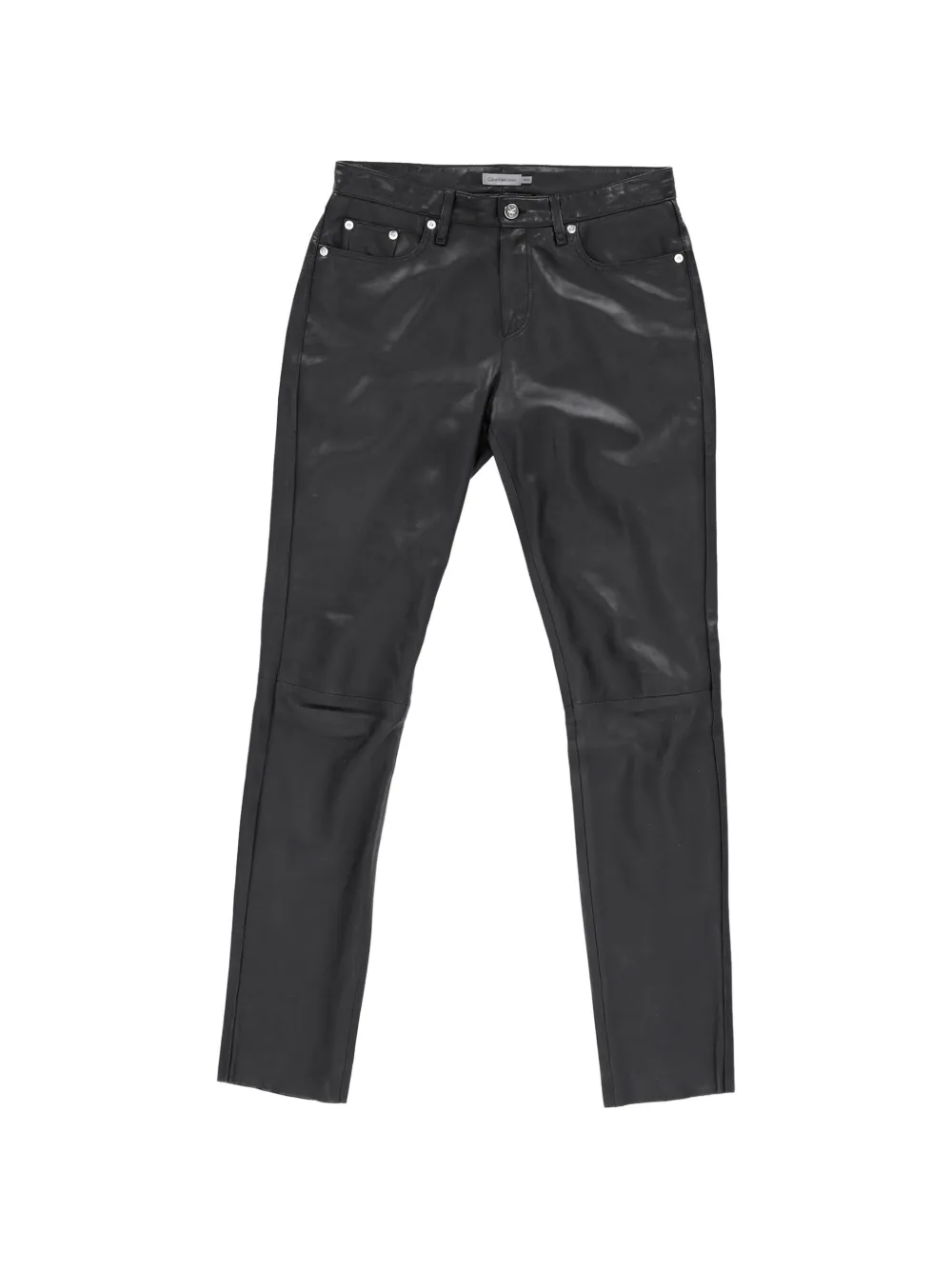 Calvin Klein Jeans leather trousers - Nero