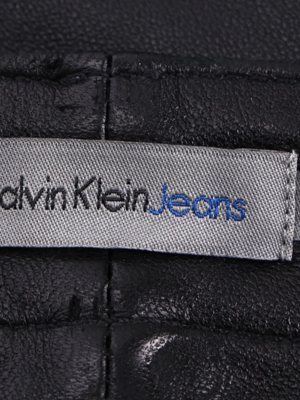  Calvin Klein Jeans Leather Trousers - Black 