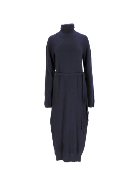 Nanushka vestido midi con diseño tejido de canalé
