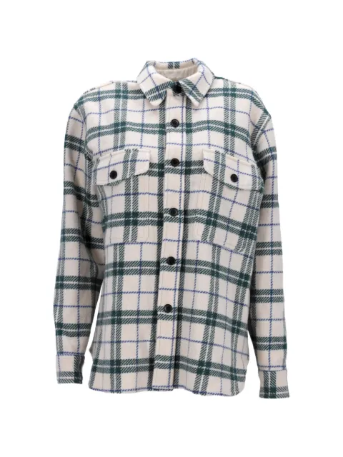 Isabel Marant Vintage skotskternet Faxon skjorte med knapper