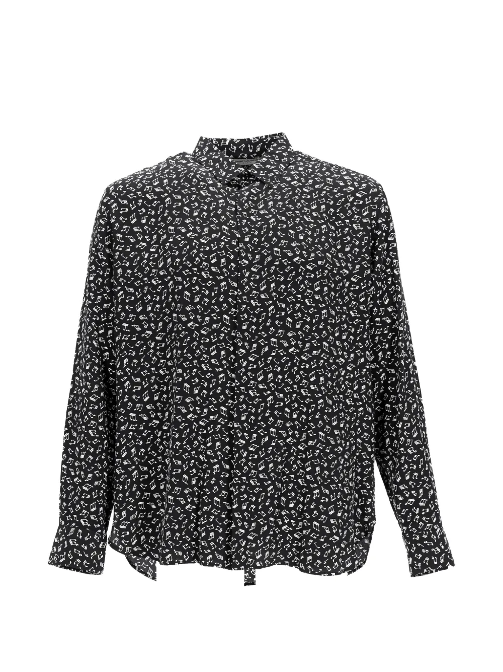 Saint Laurent Pre-Owned music-note print shirt - Nero