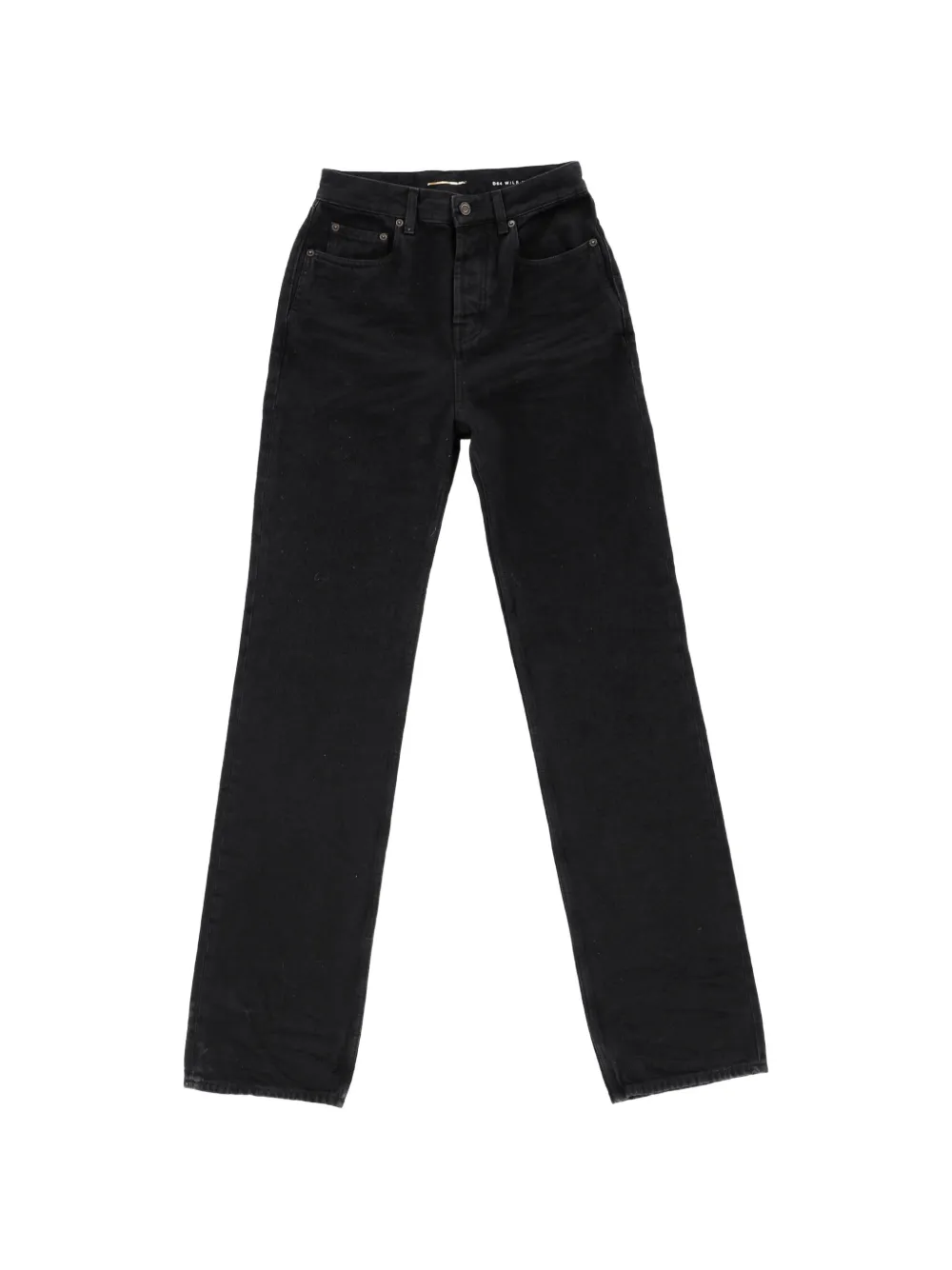 Saint Laurent Pre-Owned high-waist cotton jeans - Nero