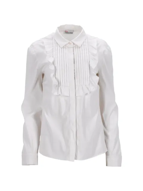 Valentino Garavani Pre-Owned ruffle-detail long-sleeve shirt