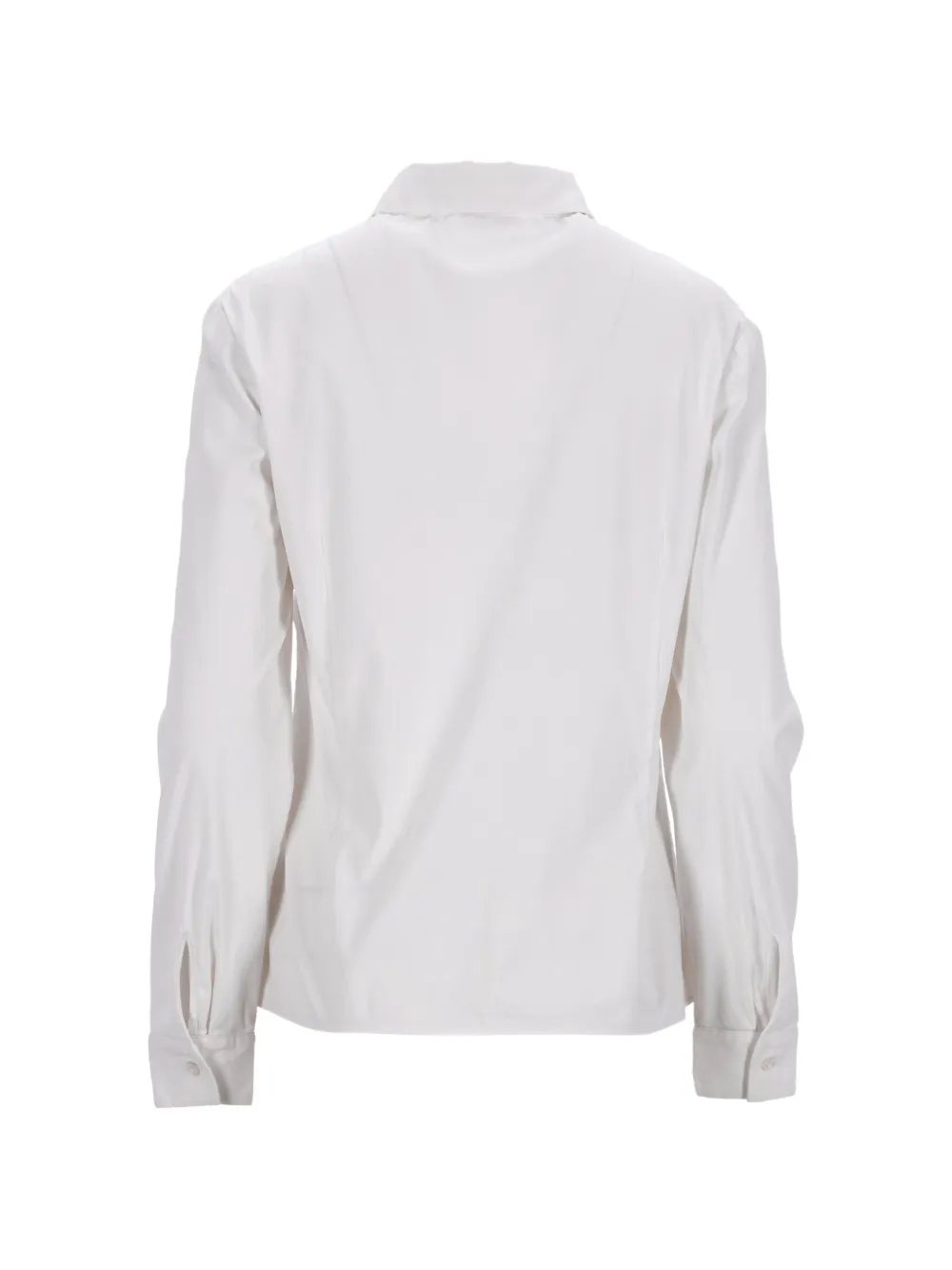 Ruffle-Detail Long-Sleeve Shirt