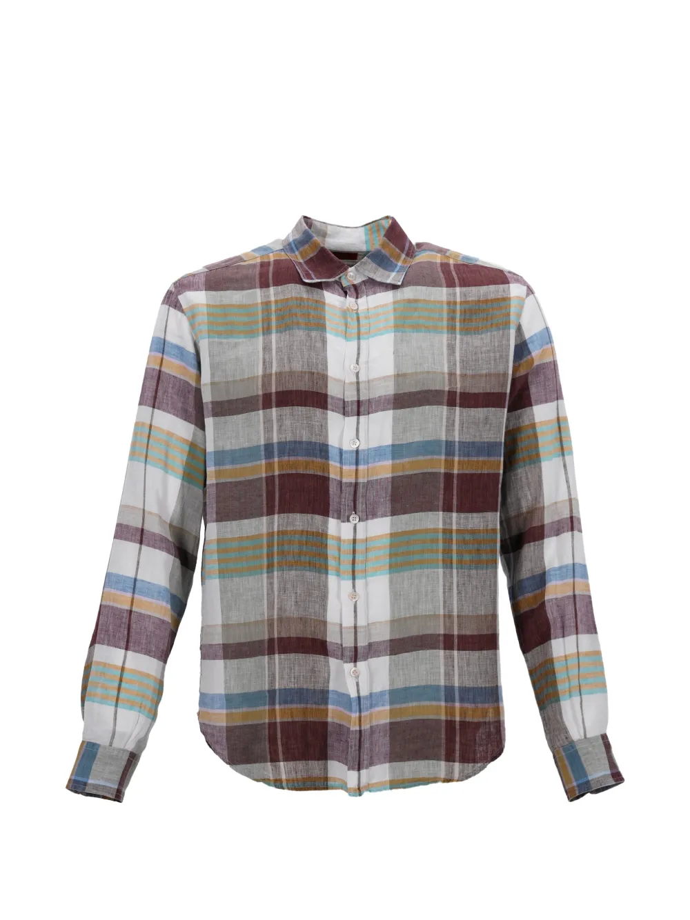 Missoni Pre-Owned plaid buttoned linen shirt - Bianco