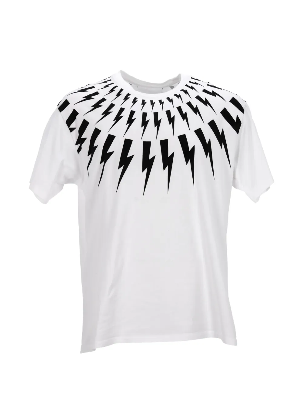 Neil Barrett Thunderbolt-print T-shirt - Bianco