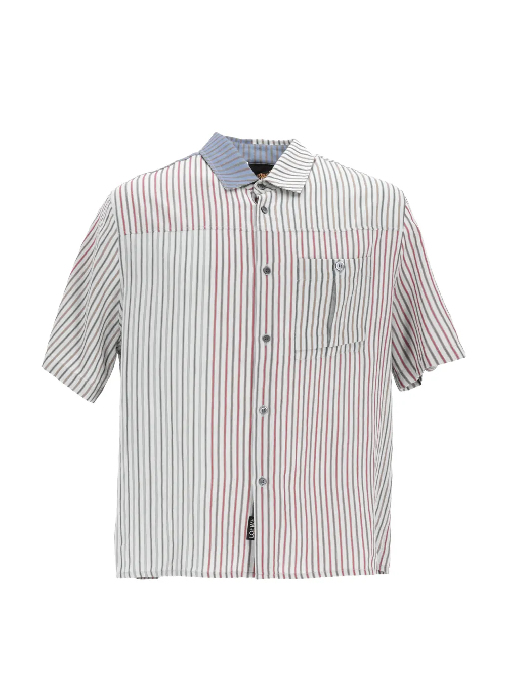 Loewe Pre-Owned x Paula's Ibiza striped button-down shirt - Toni neutri
