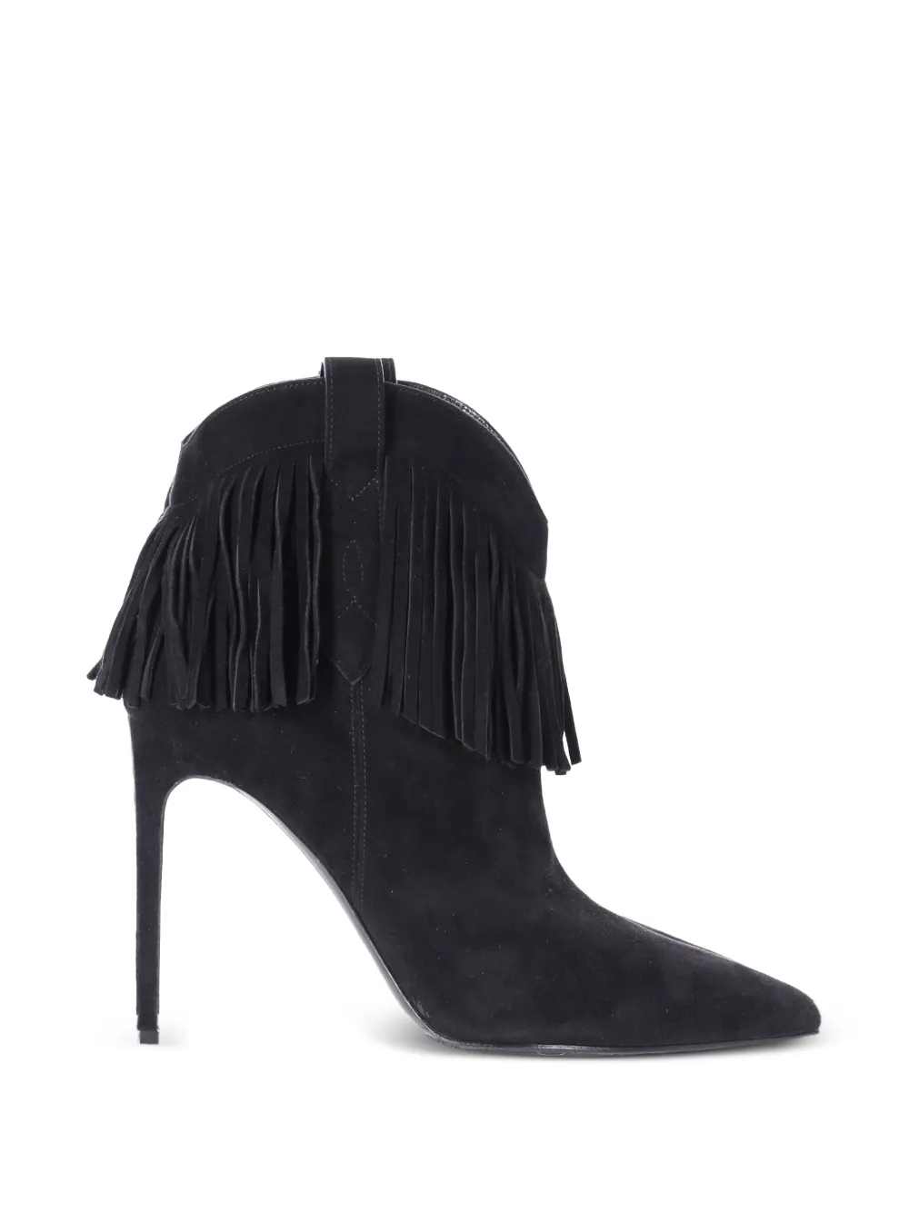 Saint Laurent Pre-Owned fringed boots - Nero