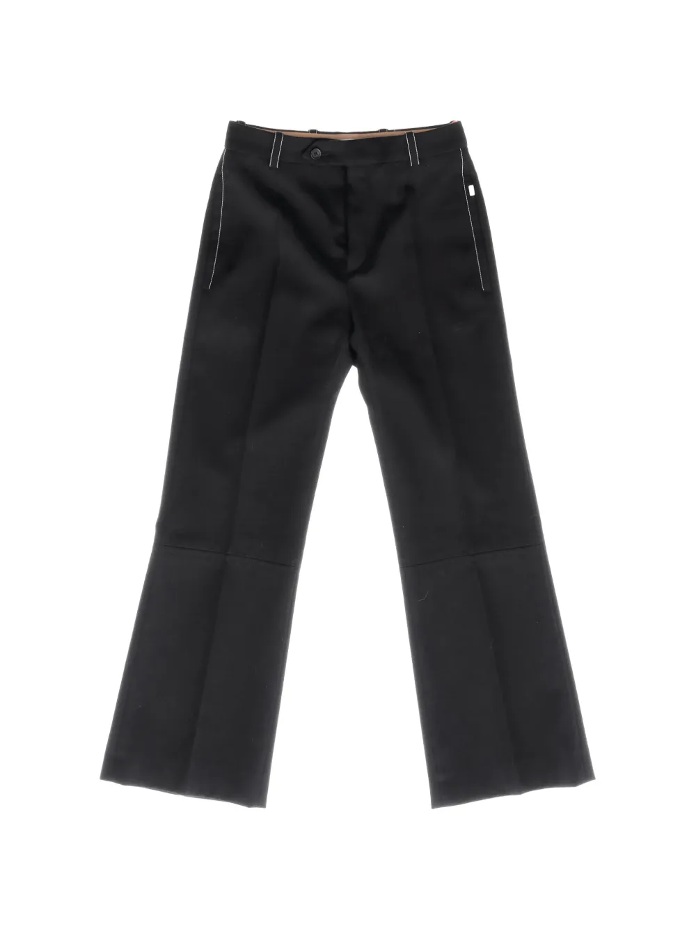 Chloé Pre-Owned Straight-leg cropped trousers - Nero