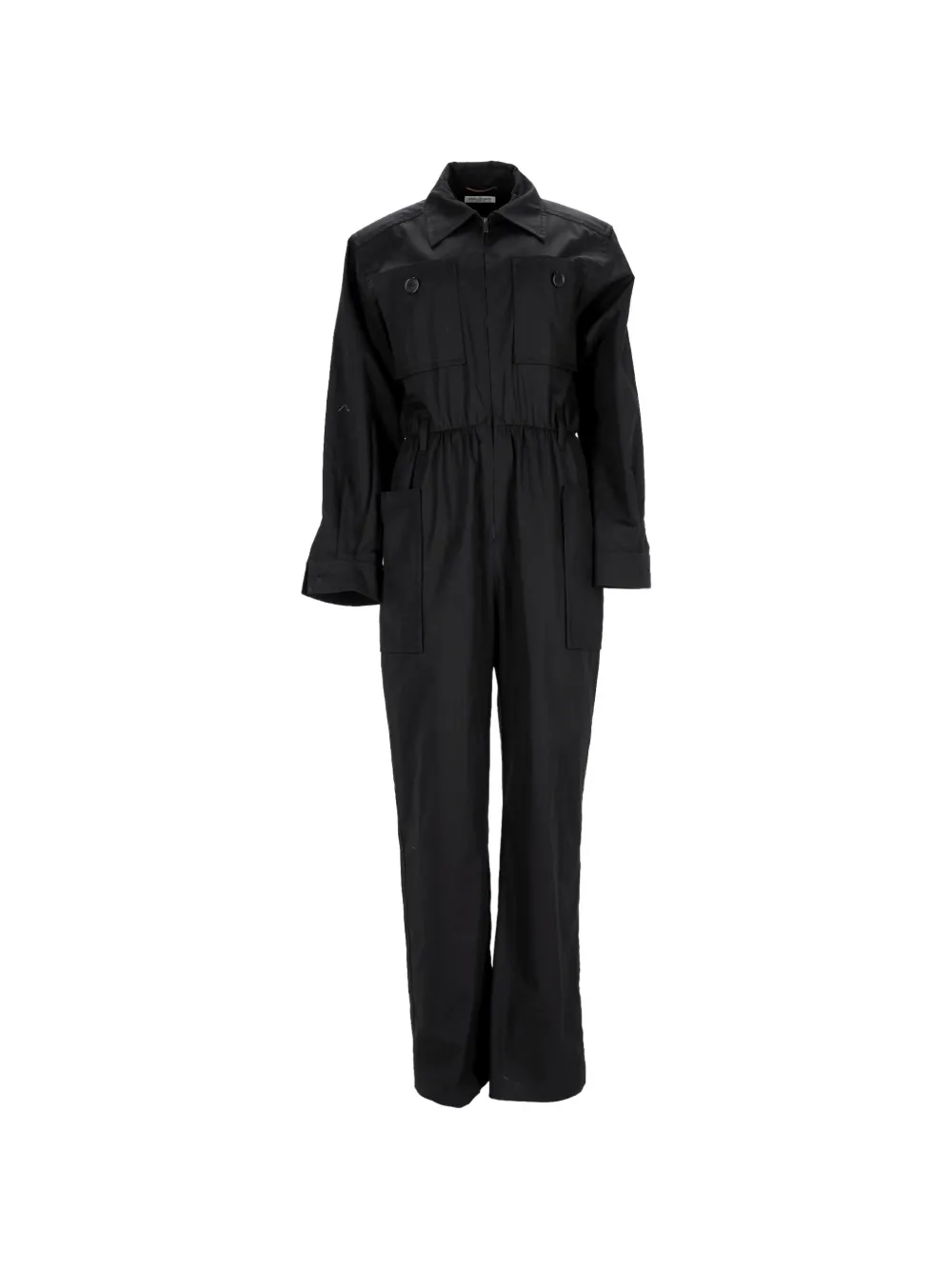 Saint Laurent Pre-Owned cotton long-sleeve jumpsuit - Nero