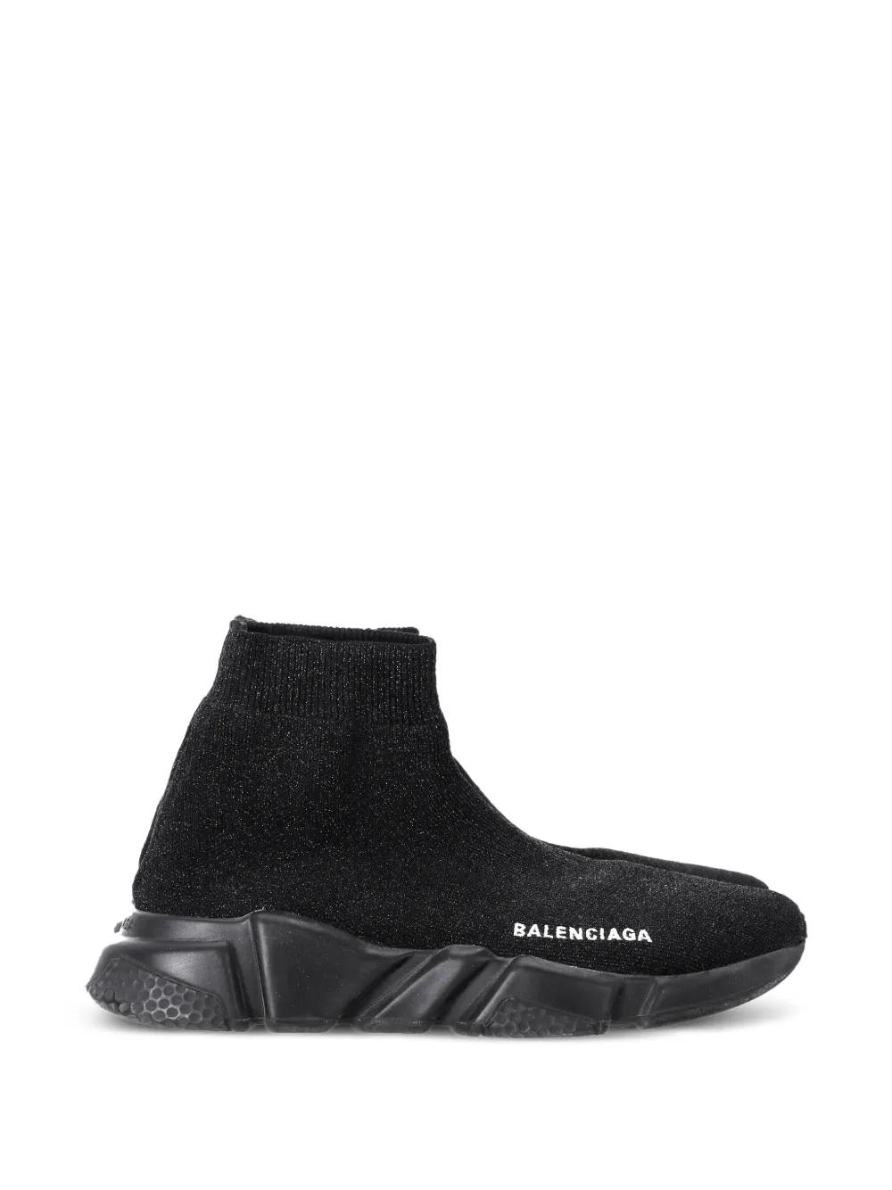 Balenciaga Pre-Owned Speed Sneakers in Strickoptik - Schwarz
