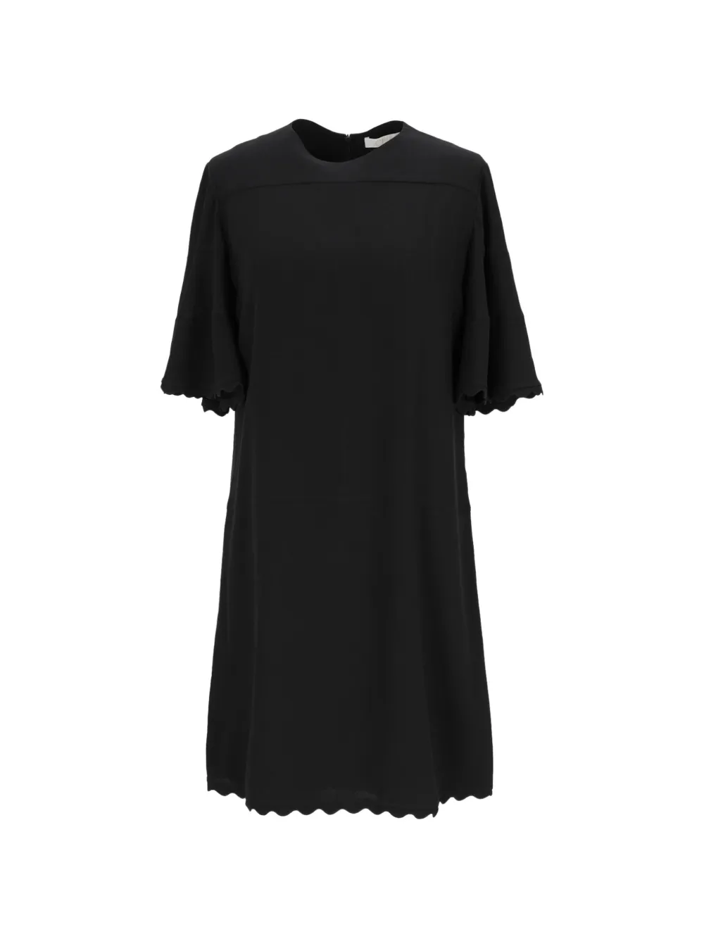 Chloé Pre-Owned scallop-detail dress - Nero