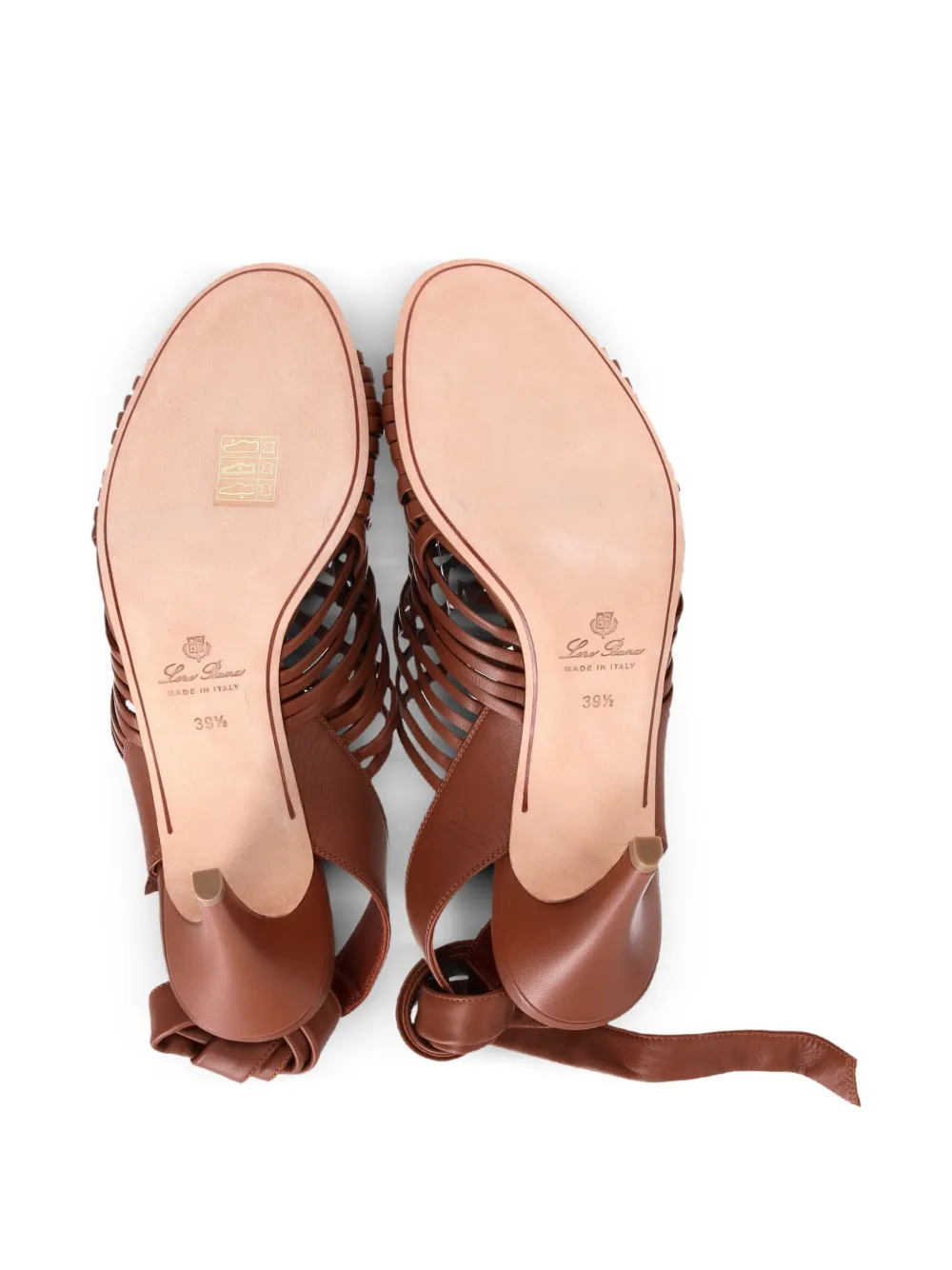 Kristin Woven Ankle-Tie Sandals