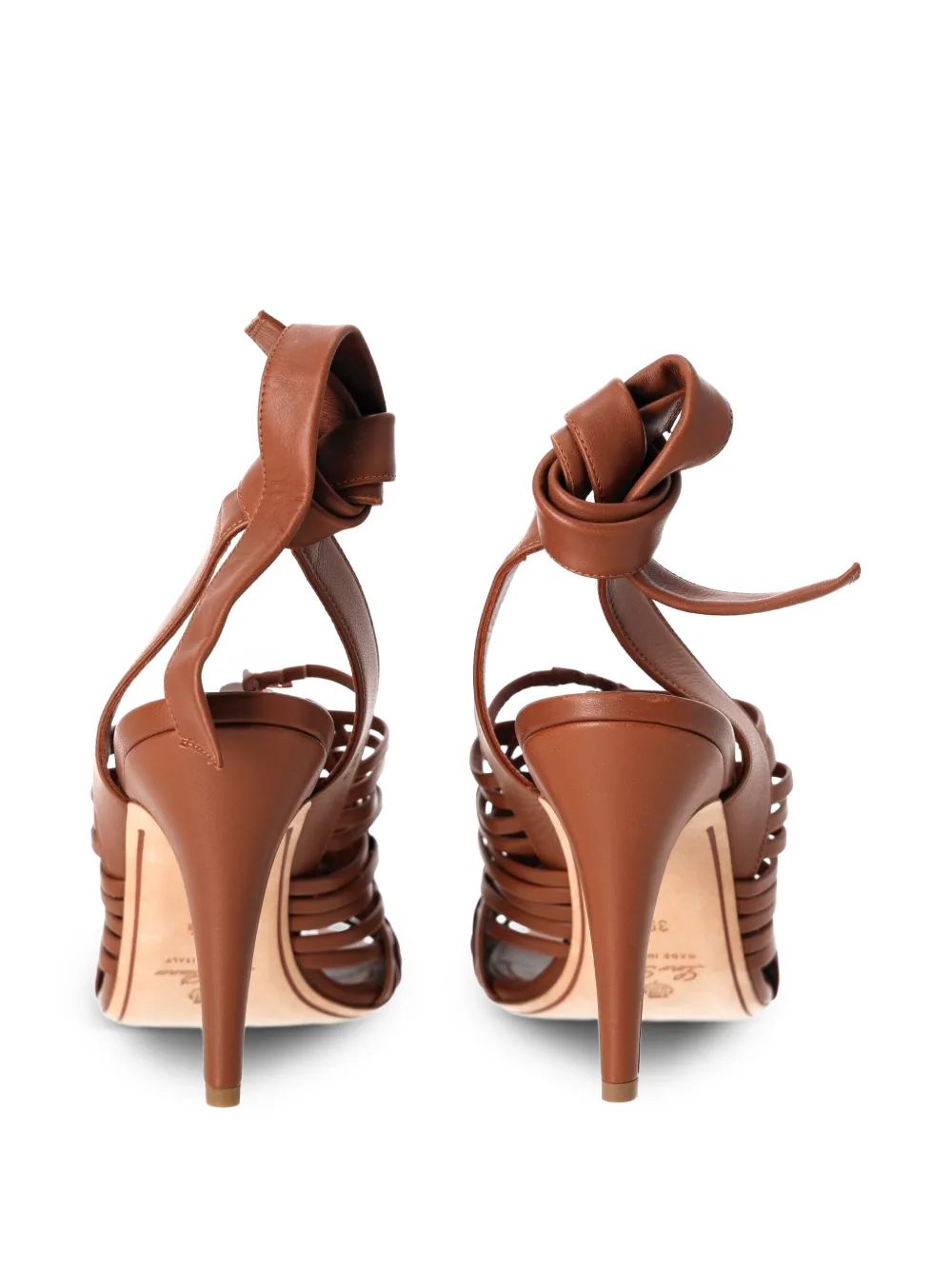 Kristin Woven Ankle-Tie Sandals