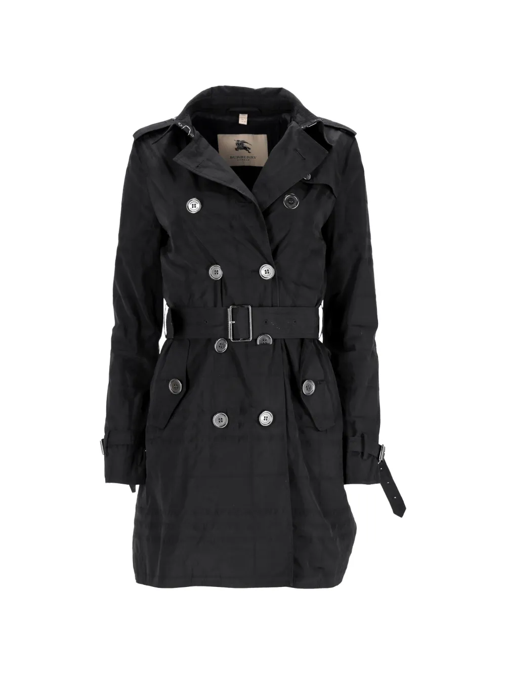 Burberry Pre-Owned belted double-breasted trench coat - Schwarz