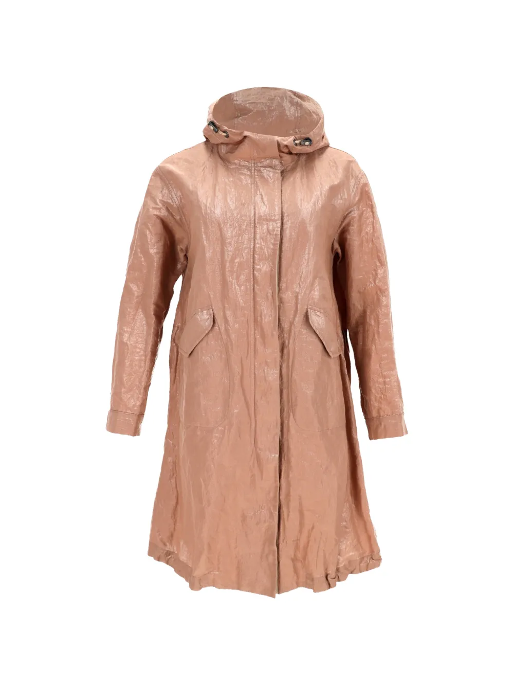 Brunello Cucinelli Vintage hooded raincoat - Marrone