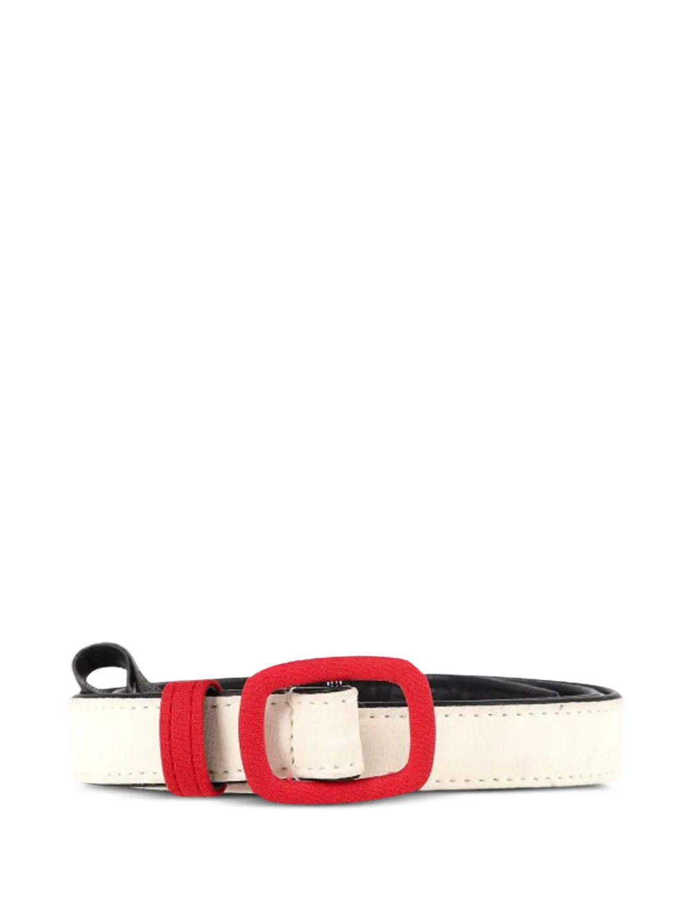Alessandra Rich Cintura con design color-block - Bianco