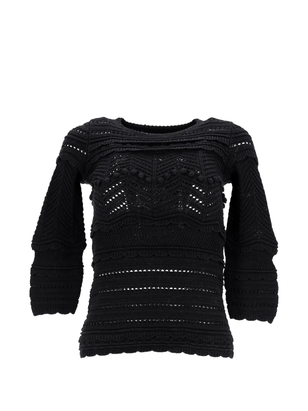 ISABEL MARANT openwork-construction sweater - Nero