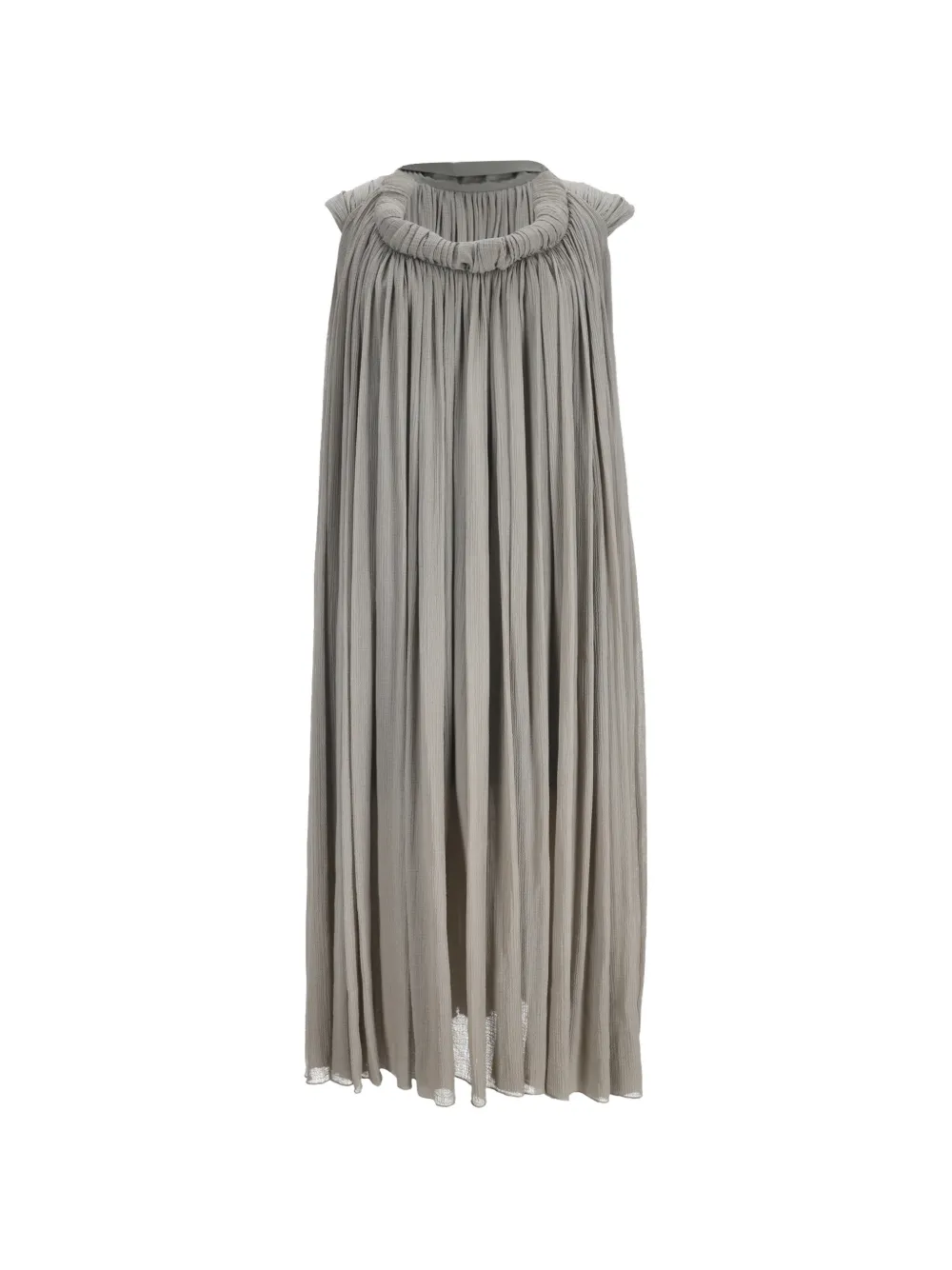 Bottega Veneta Pre-Owned shirred midi dress - Grigio