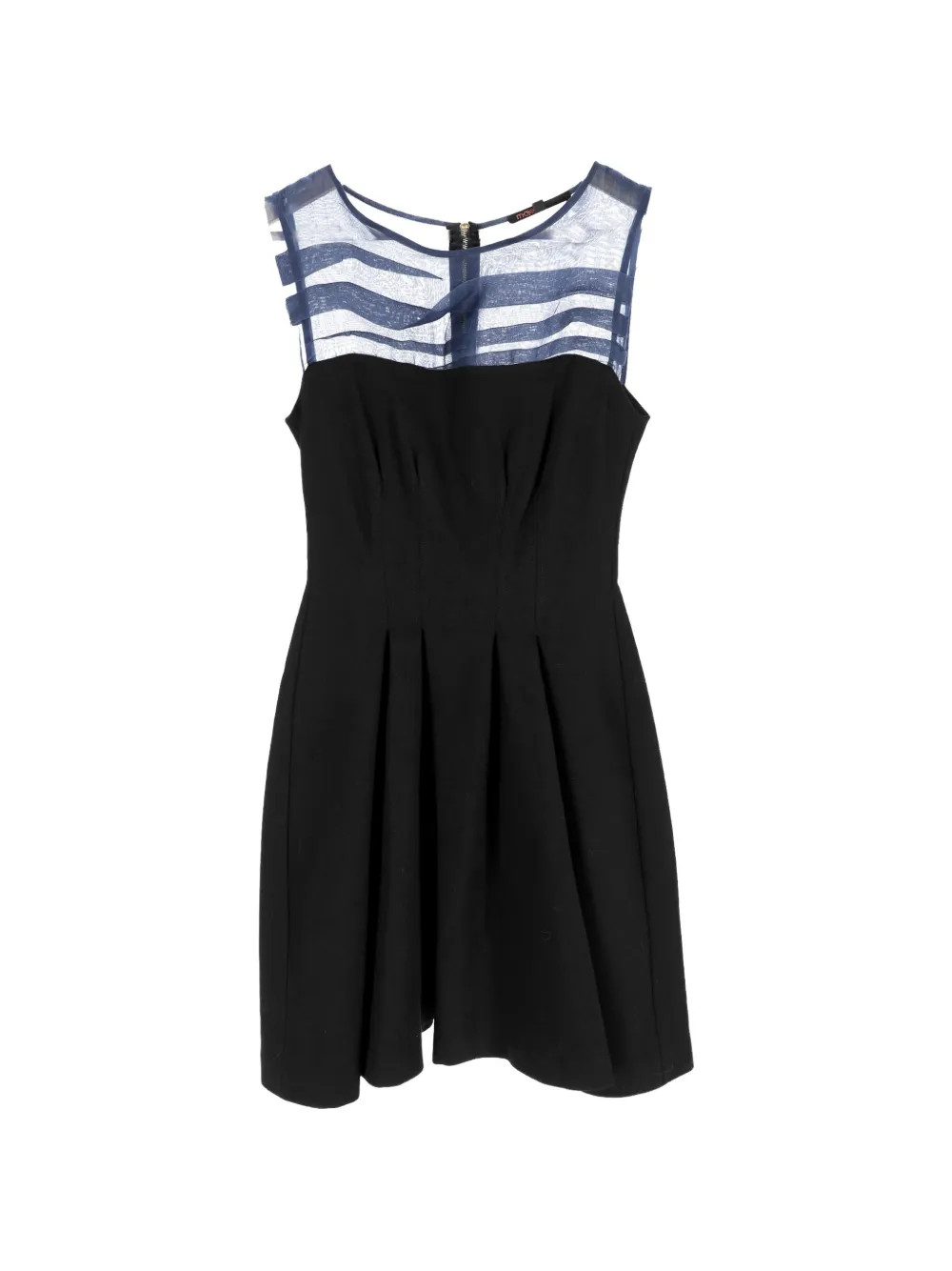 Maje pleated sleeveless mini dress - Nero