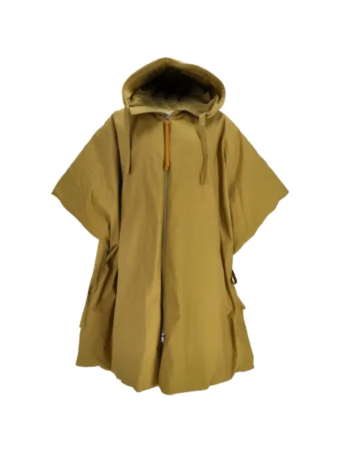 Jil Sander Pre-Owned hooded zipped poncho