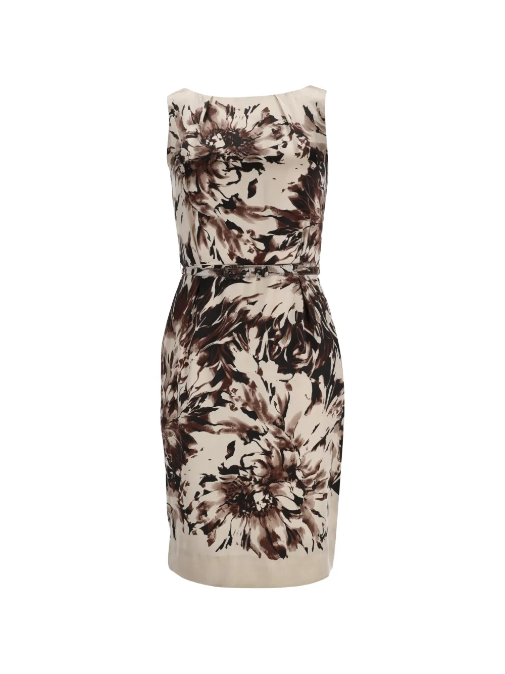 Max Mara printed belted dress - Toni neutri