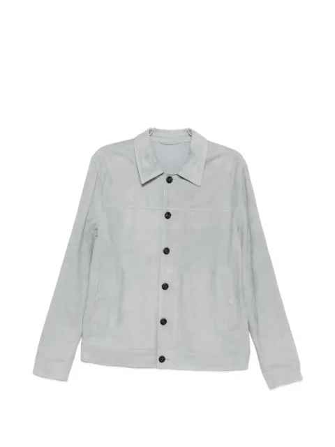 Eleventy buttoned suede jacket