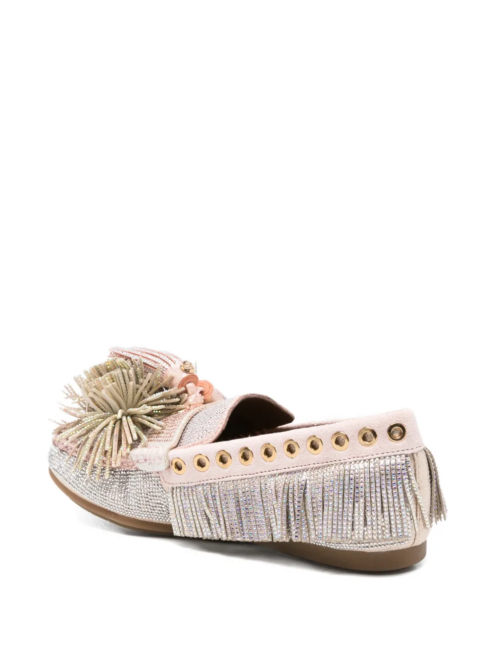 Kurt Geiger Loafers met kwastje en franje Zilver