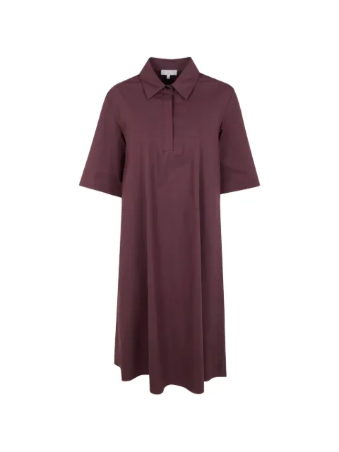 Antonelli polo-collar short-sleeve dress