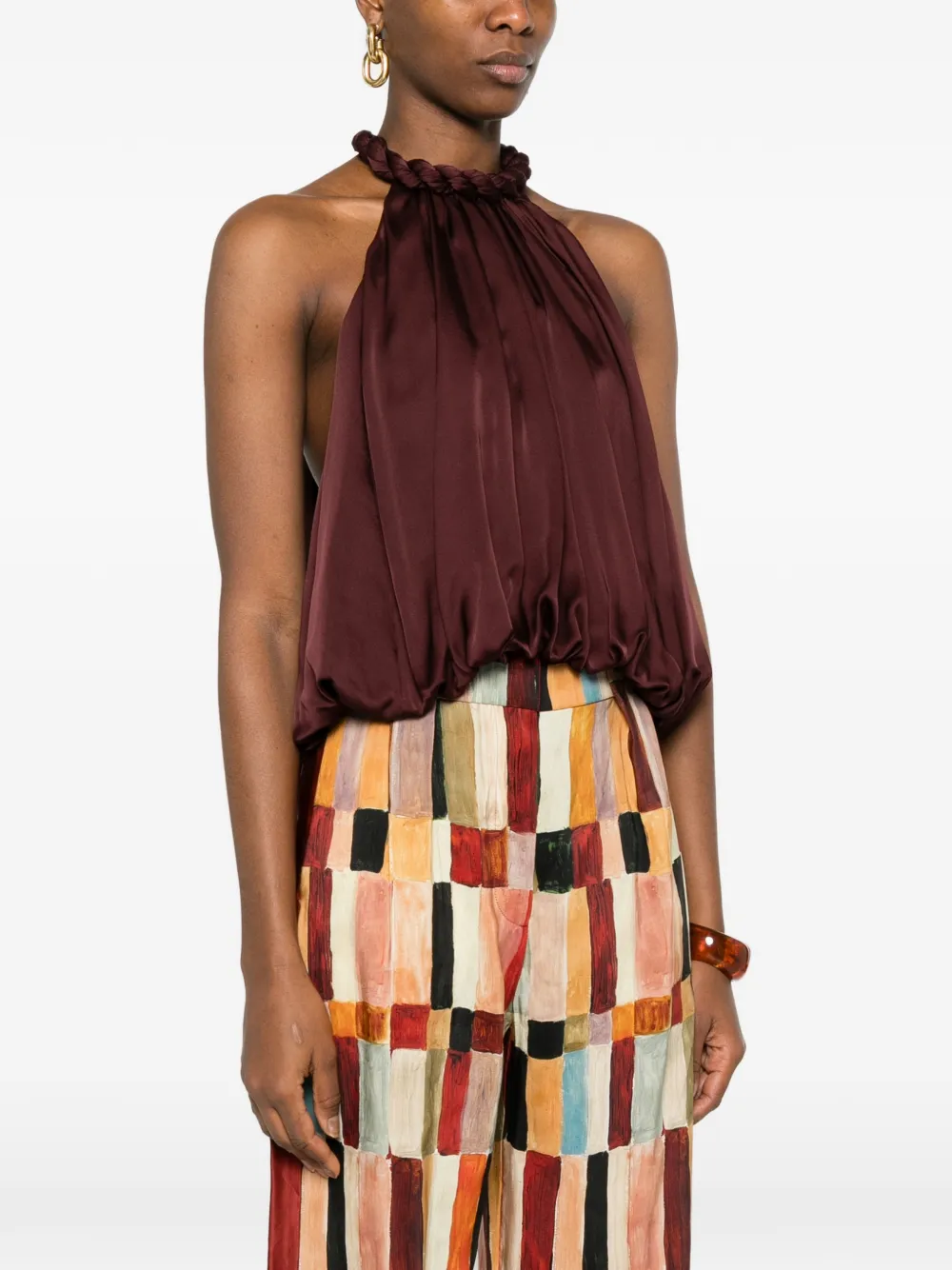  Zimmermann Luna Pleated Top - Red 