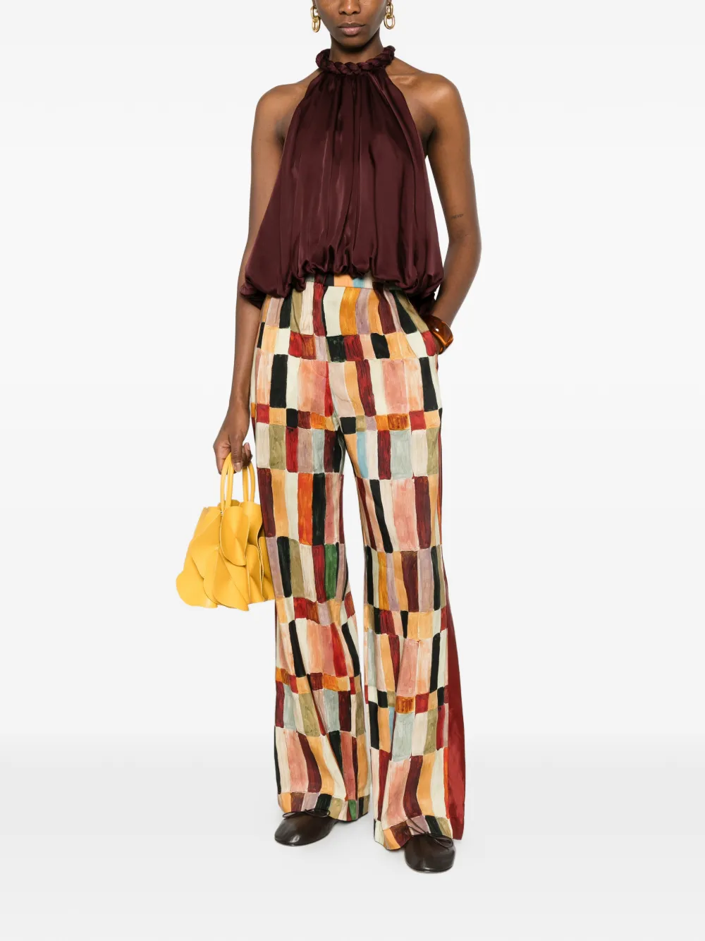  Zimmermann Luna Pleated Top - Red 