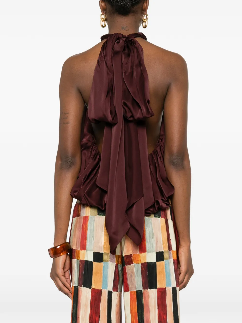 ZIMMERMANN Luna top met halternek Rood