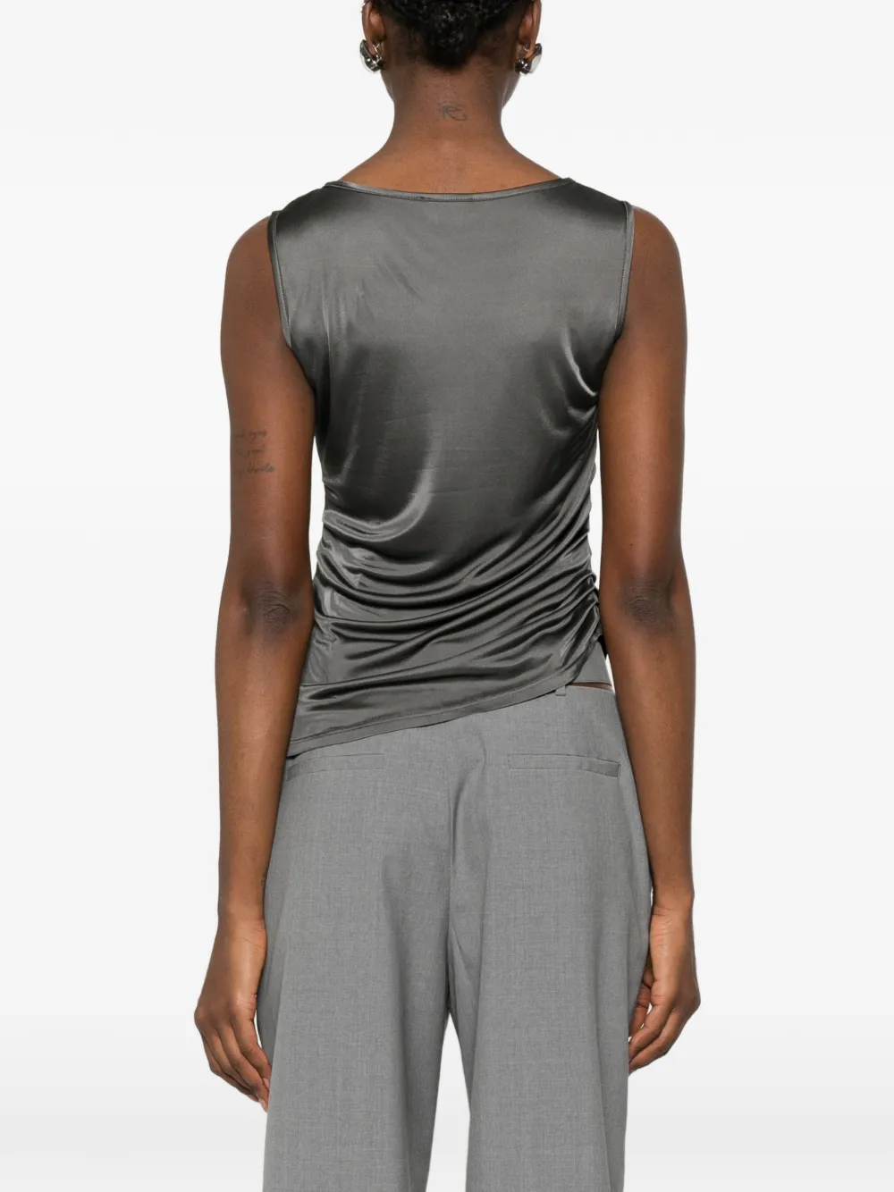 Giorgio Armani Top met ruches Grijs