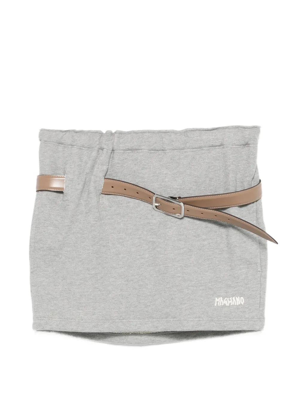 Magliano Provincia logo-detail mini skirt - Grigio