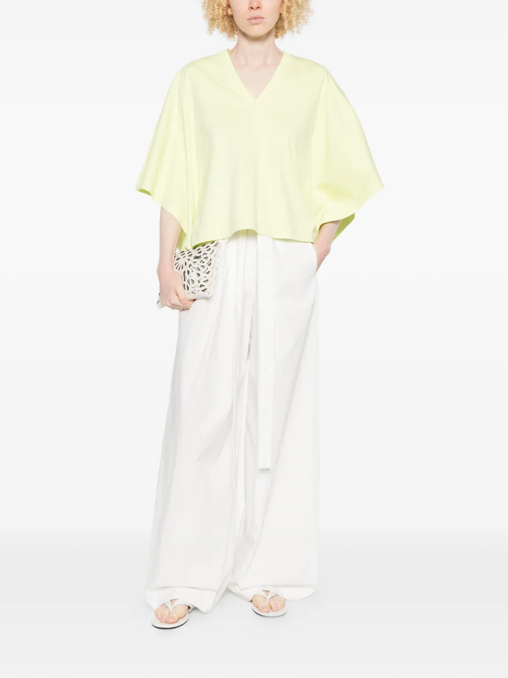  Psophia V-neck Short-sleeved T-shirt - Yellow 