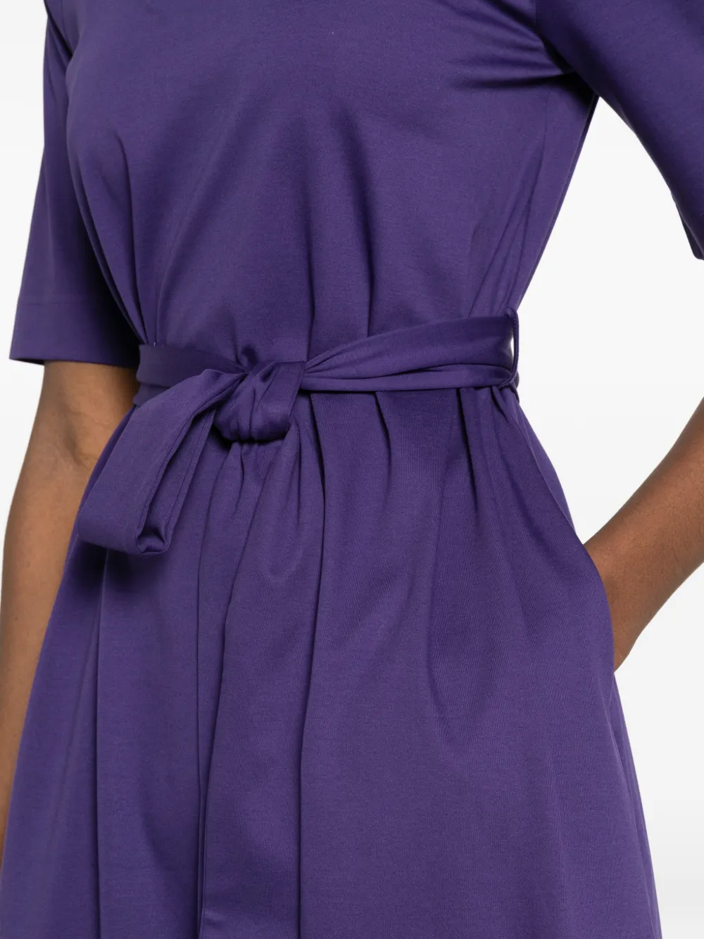 Tie-Waist Midi Dress