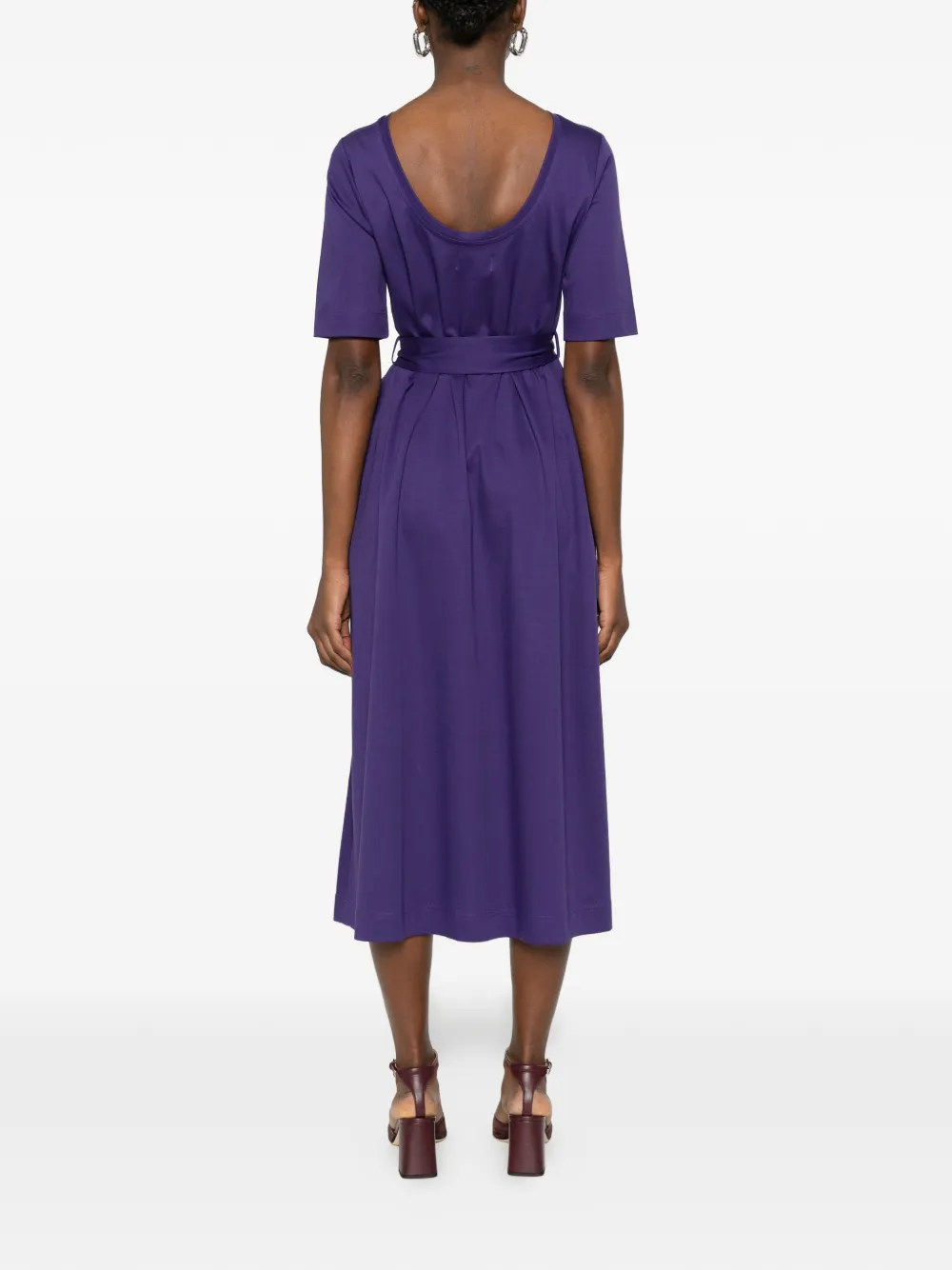 Tie-Waist Midi Dress