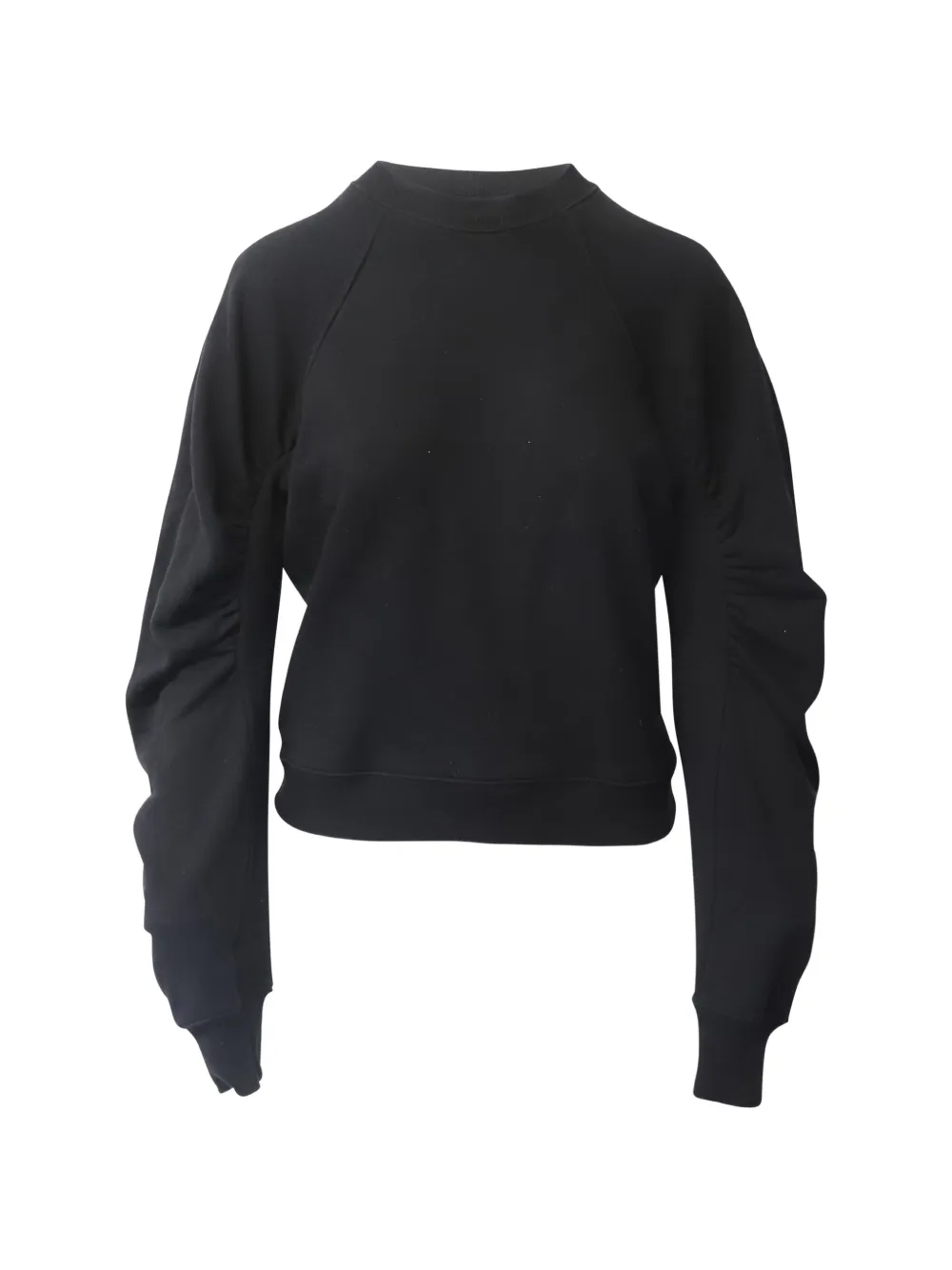 Gathered-Sleeves Sweatshirt