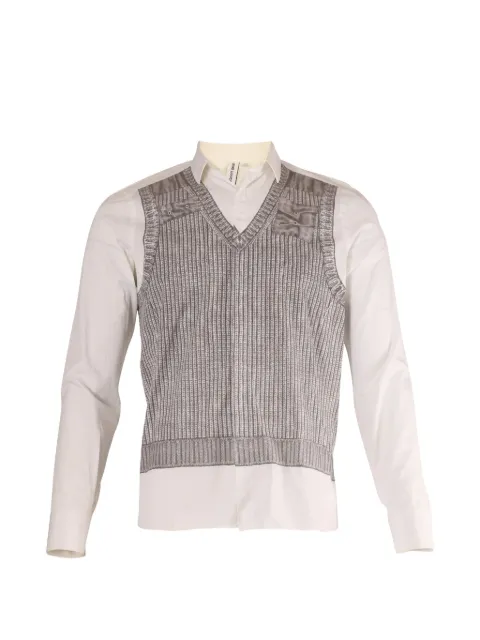 Neil Barrett knitted-vest shirt