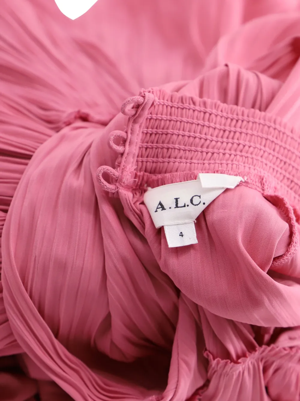 alc rose pleated dress A. L. C. Pleated Gemini Dress in Chateau Rose by ALC