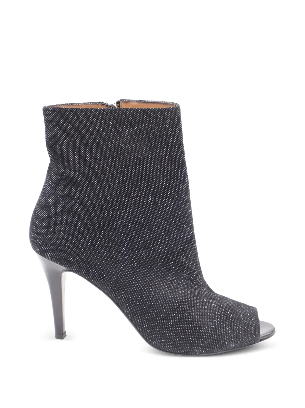 Fratelli Rossetti metallic open toe boots - Nero