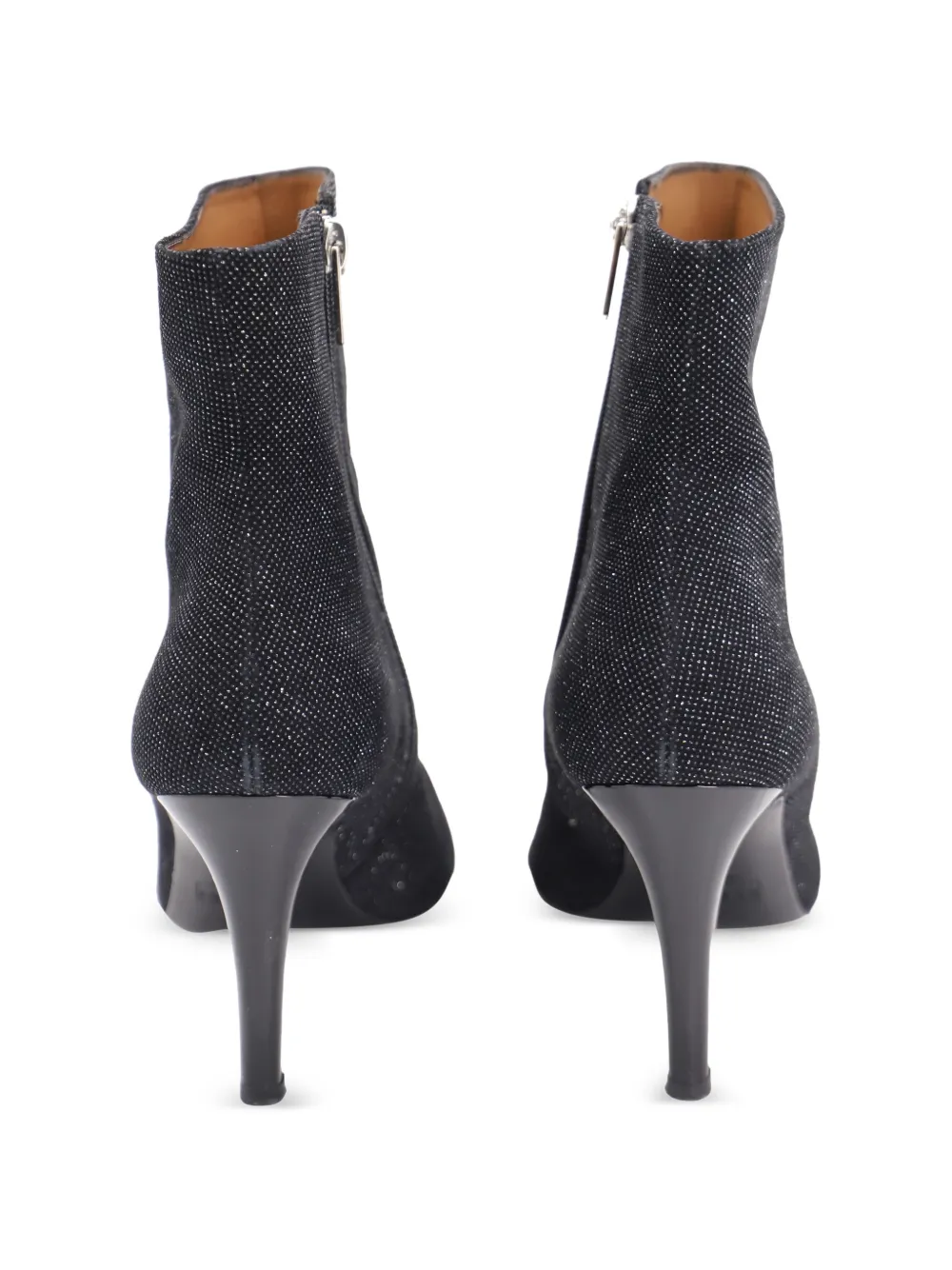 Metallic Open Toe Boots