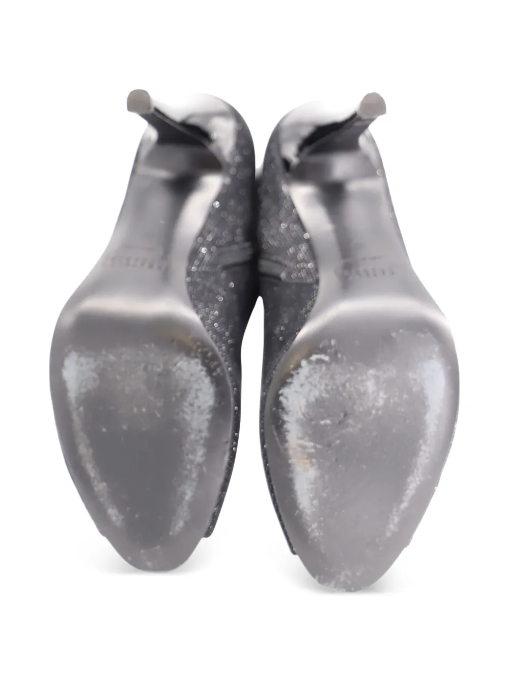 Metallic Open Toe Boots