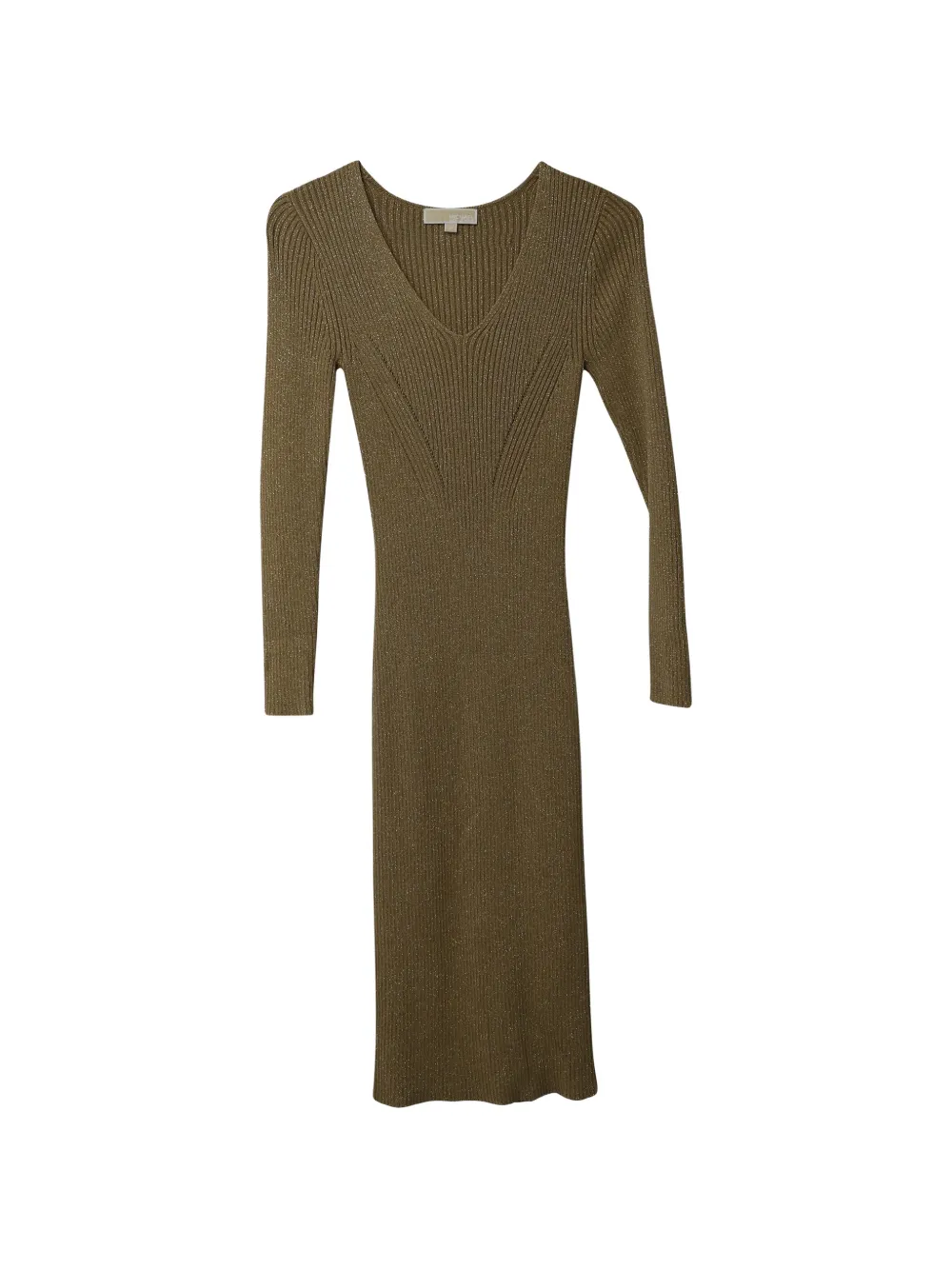 Michael Kors Vintage robe mi-longue côtelée à col v