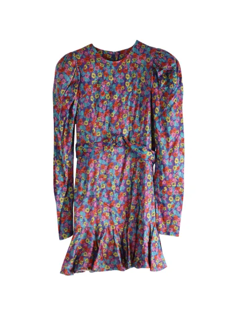 ROTATE BIRGER CHRISTENSEN Alison floral-print bishop-sleeves mini dress
